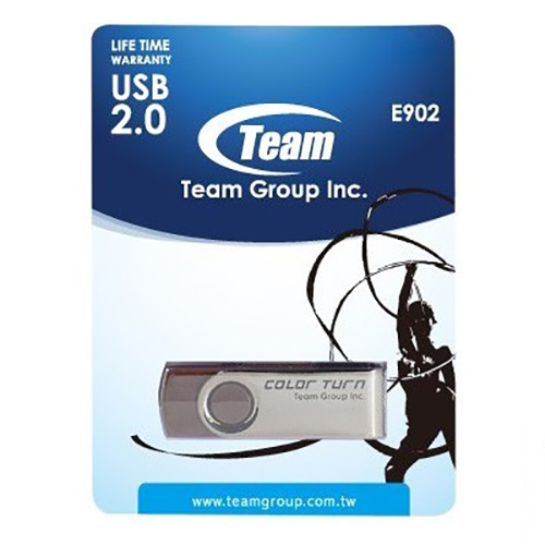 Флеш-драйв TEAM GROUP Color Turn E902 32GB USB 2.0 Brown (TE90232GN01) Конструкция поворотная