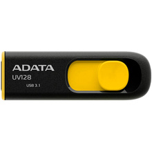 Флеш-драйв ADATA 64GB USB 3.1 UV128 Black/Yellow (AUV128-64G-RBY)