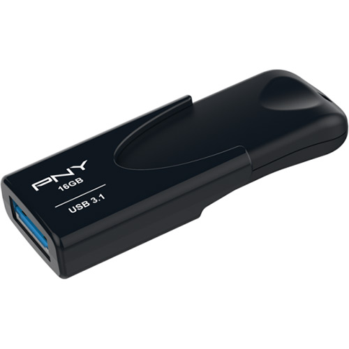 

Флеш-драйв PNY Attache 4 16GB Black (FD16GATT431KK-EF), 16 GB Attache 4 USB 3.1 Black
