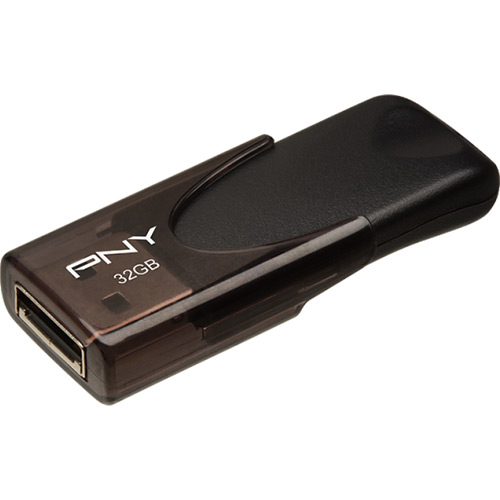 

Флеш-драйв PNY Attache 4 32GB Black (FD32GATT4-EF), 32 GB Attache4 USB 2.0 Black