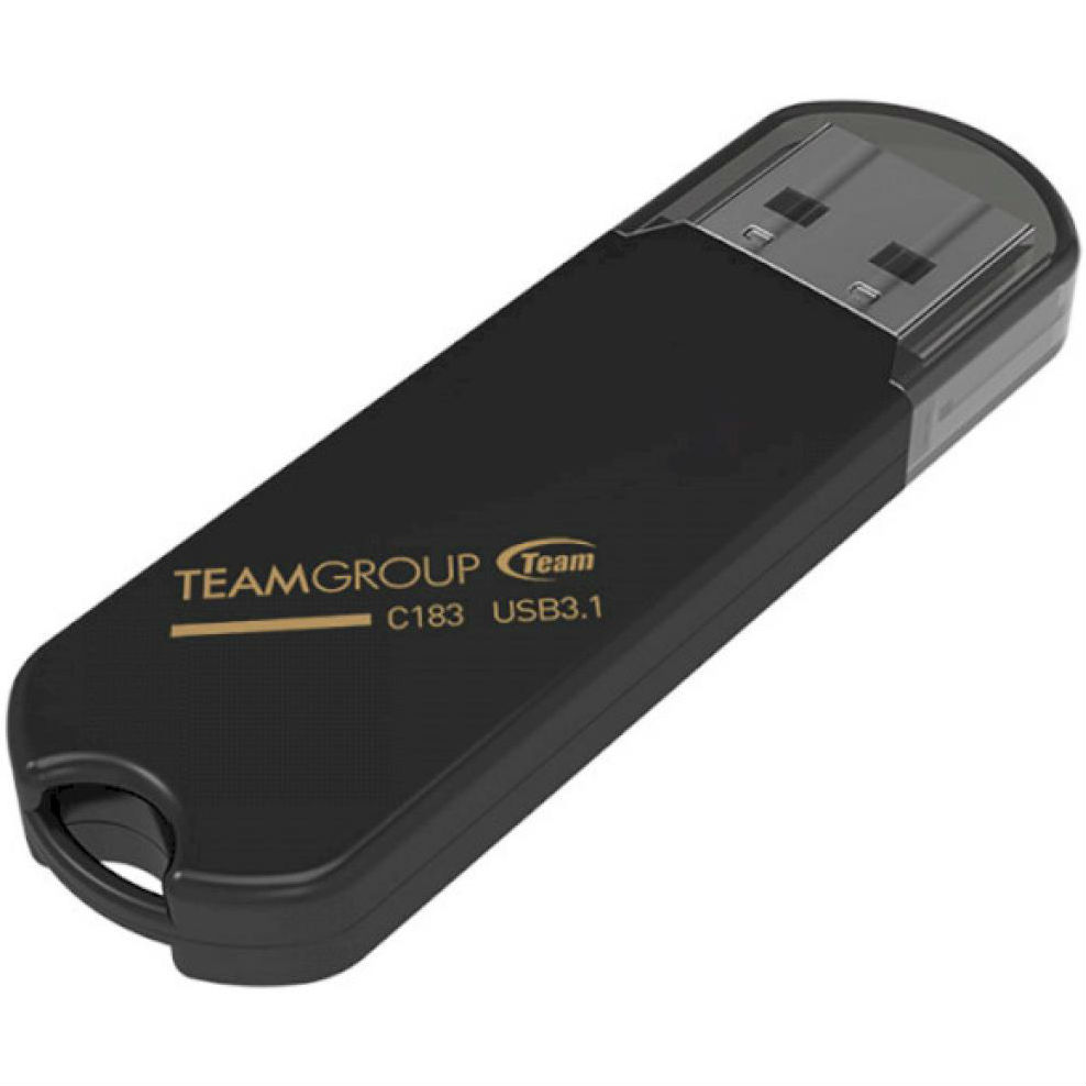 Флеш-драйв TEAM USB3.1 32GB C183 Black (TC183332GB01) Материал корпуса пластик