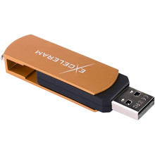 Флеш-драйв EXCELERAM 8GB P2 Series USB 2.0 Brown/Black (EXP2U2BRB08)