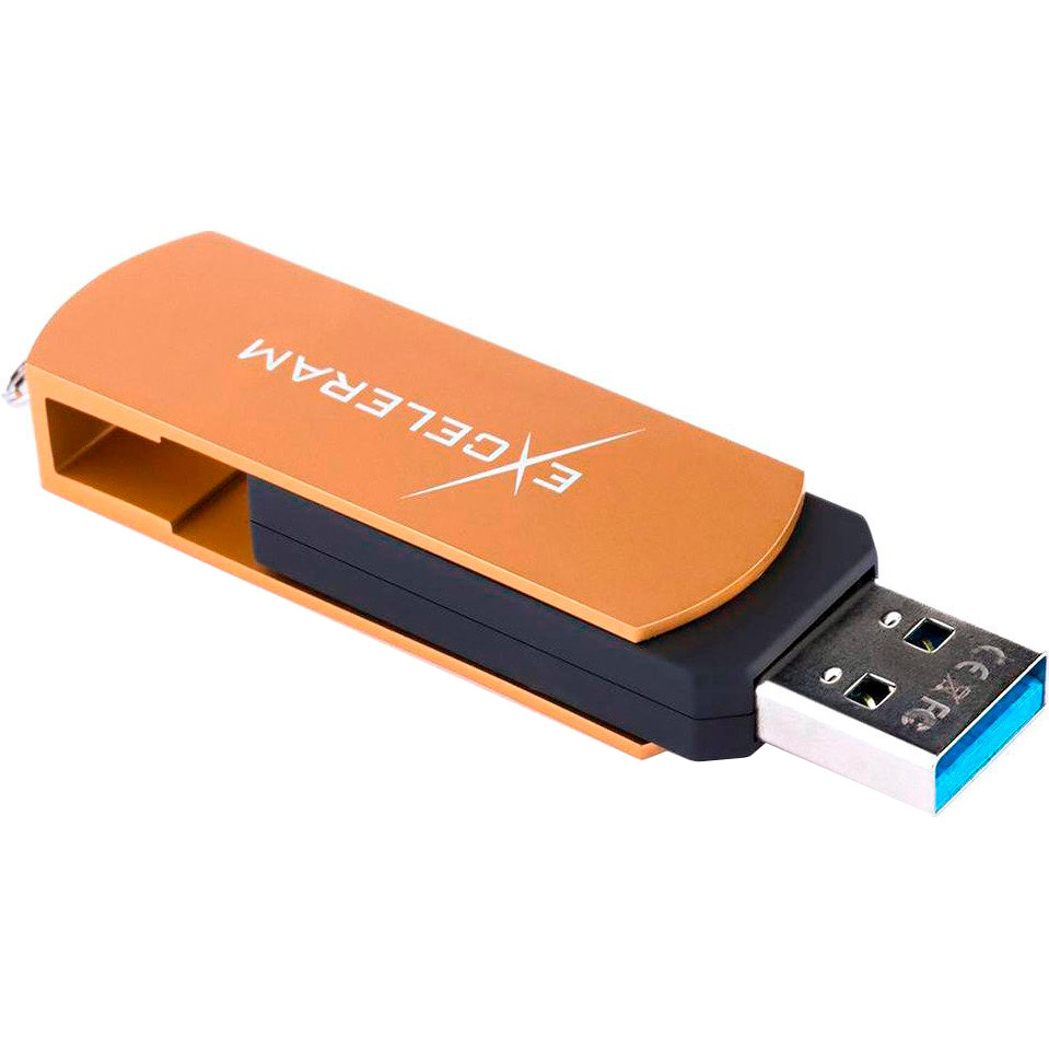 

Флеш-драйв EXCELERAM 64GB P2 Series USB 3.1 Gen 1 Brown/Black (EXP2U3BRB64), 64GB P2 Series Brown/Black USB 3.1 Gen 1