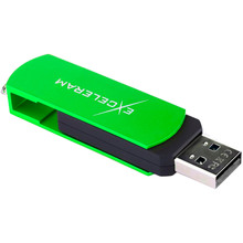 Флеш-драйв EXCELERAM 8GB P2 Series USB 2.0 Green/Black (EXP2U2GRB08)