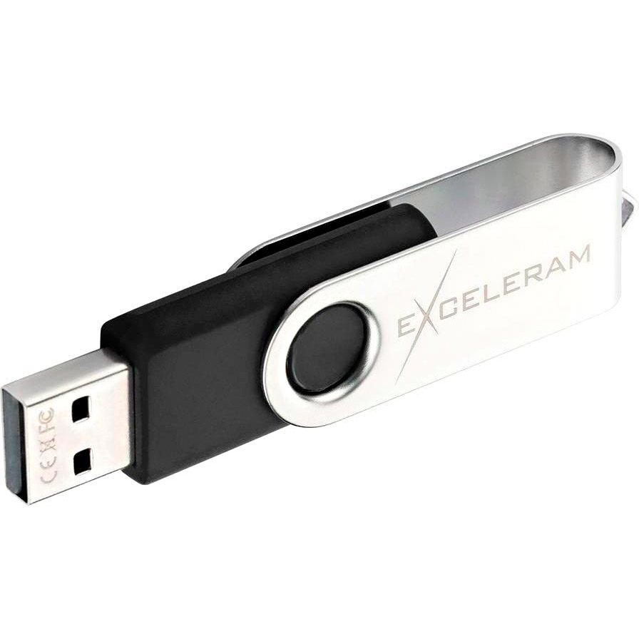 Флеш-драйв EXCELERAM 32GB P1 Series USB 2.0 Silver/Black (EXP1U2SIB32)