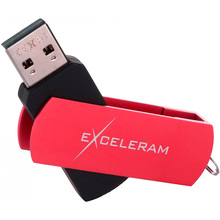 Флеш-драйв EXCELERAM 8GB P2 Series Red/Black USB 2.0 (EXP2U2REB08)