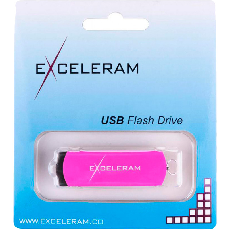 Флеш-драйв EXCELERAM 16GB P2 Series Purple/Black USB 3.1 Gen 1 (EXP2U3PUB16) Конструкция поворотная