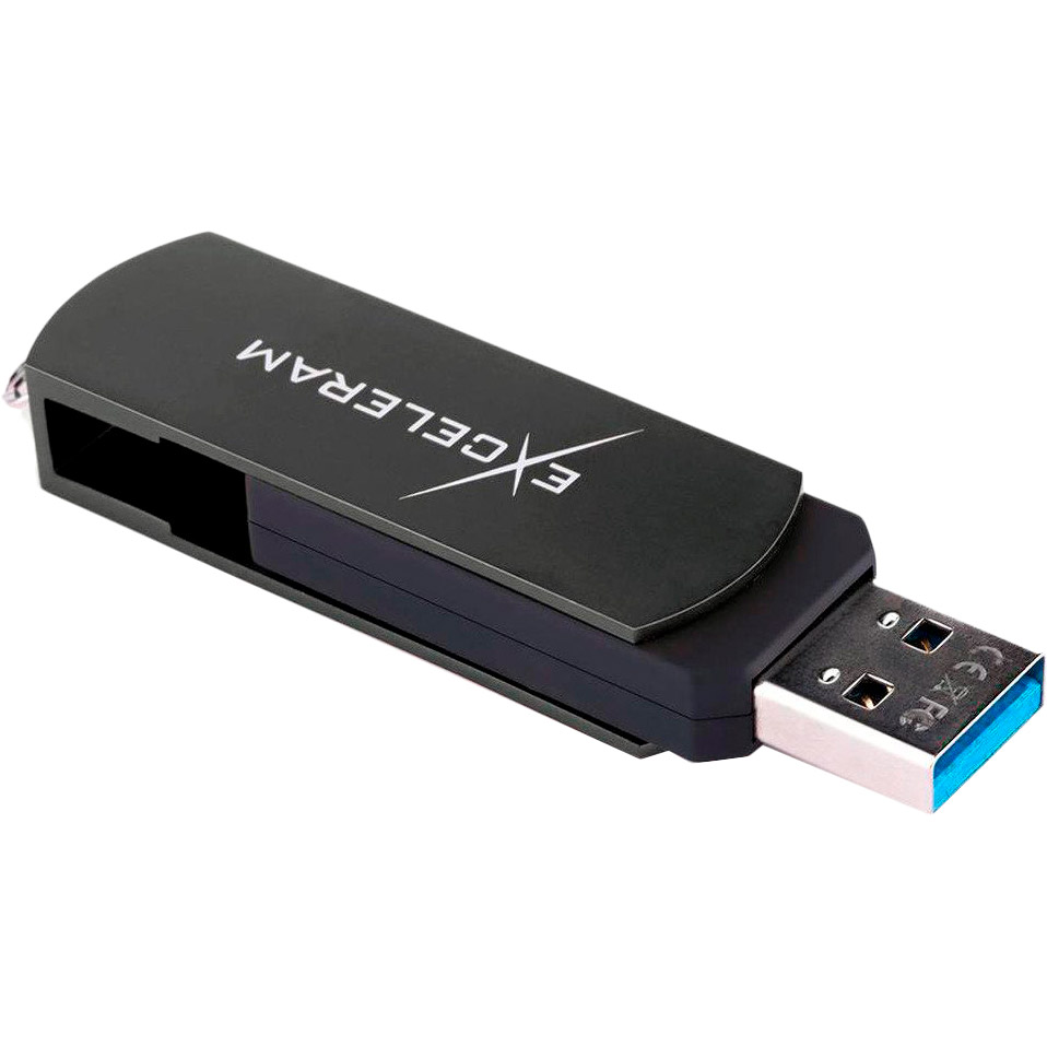 

Флеш-драйв EXCELERAM 32GB P2 Series USB 3.1 Gen 1 Black/Black (EXP2U3BB32), 32GB P2 Series Black/Black USB 3.1 Gen 1