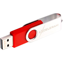 Флеш-драйв EXCELERAM 8GB P1 Series Silver/Red USB 2.0 (EXP1U2SIRE08)