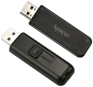 

Флеш-драйв APACER AH325 4GB (AP4GAH325B-1), AH325 4GB