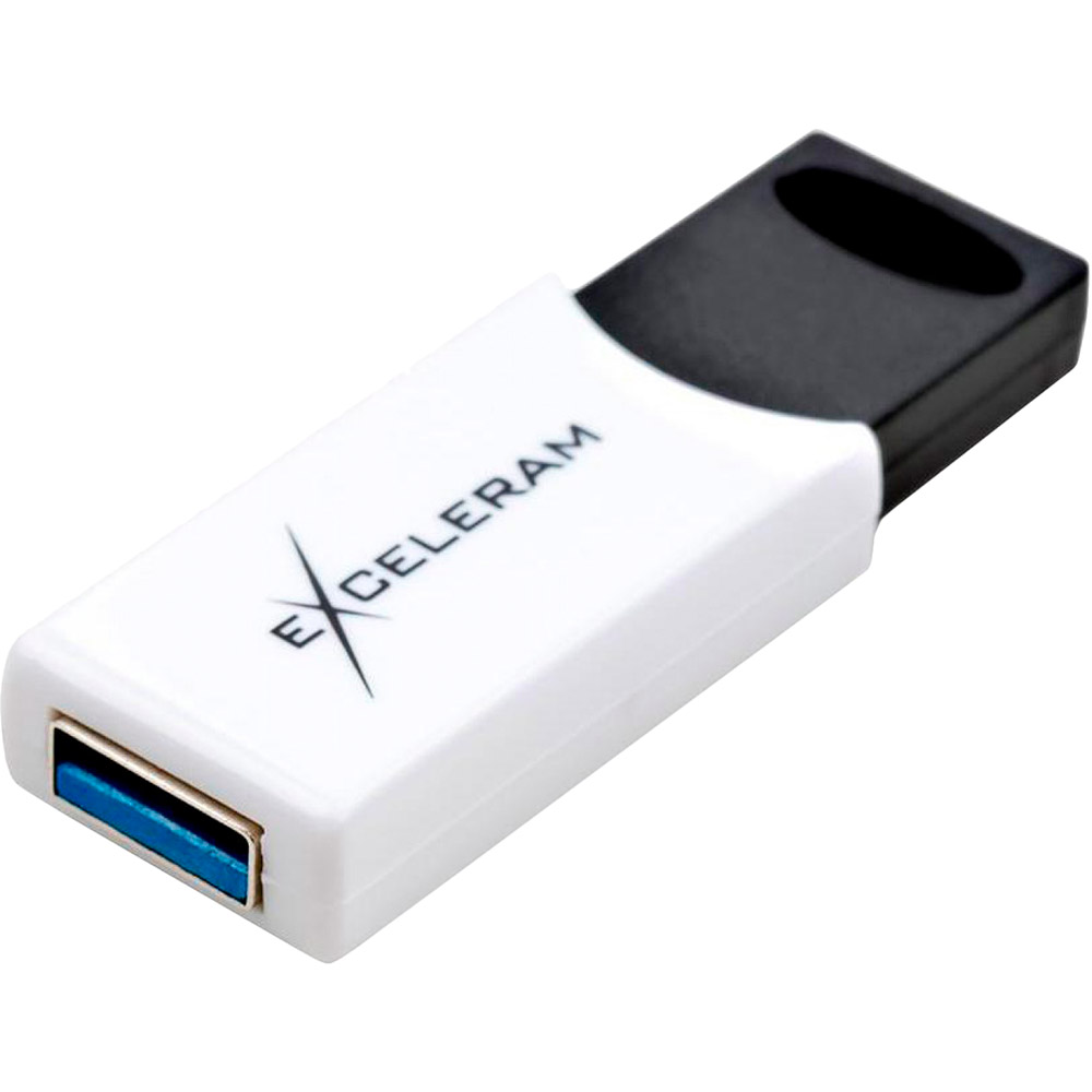 Флеш-драйв EXCELERAM 64GB H2 Series USB 3.1 Gen 1 White/Black (EXU3H2W64)