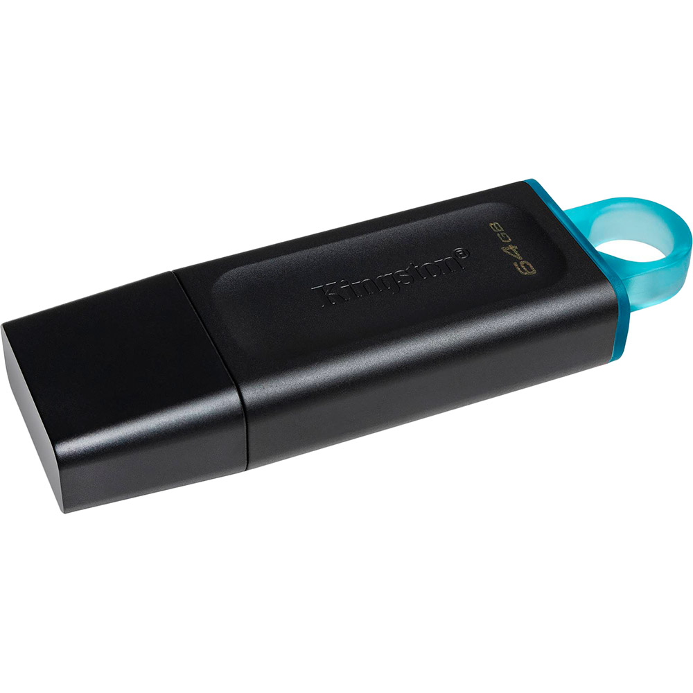 Флеш-драйв KINGSTON DT Exodia 64GB USB 3.2 Black/Teal (DTX/64GB) Конструкція знімний ковпачок