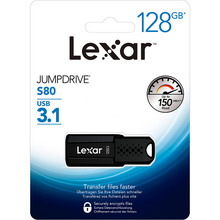 Флеш-драйв LEXAR JumpDrive S80 128GB USB 3.1 (LJDS080128G-BNBNG)