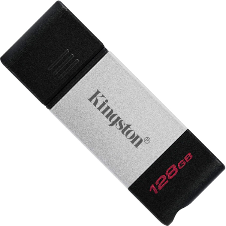 

Флеш-драйв KINGSTON DataTraveler 80 128GB USB 3.2 Type-C (DT80/128GB), DT80 128GB, Type-C, USB 3.2