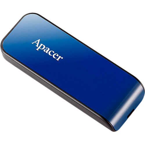 Флеш-драйв Apacer AH334 64 GB USB 2.0 Blue (AP64GAH334U-1) Конструкция выдвижная