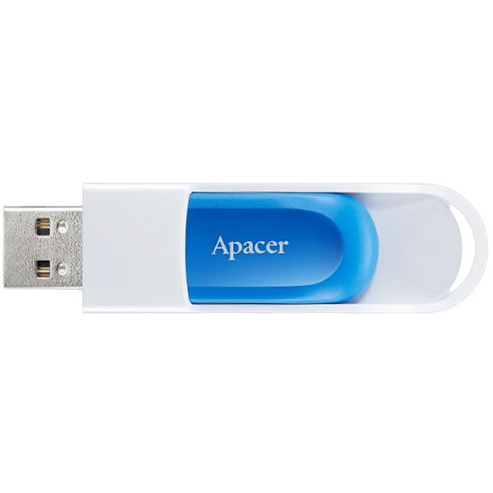 Флеш-драйв Apacer AH23A 64 GB, USB 2.0 White Blue (AP64GAH23AW-1)