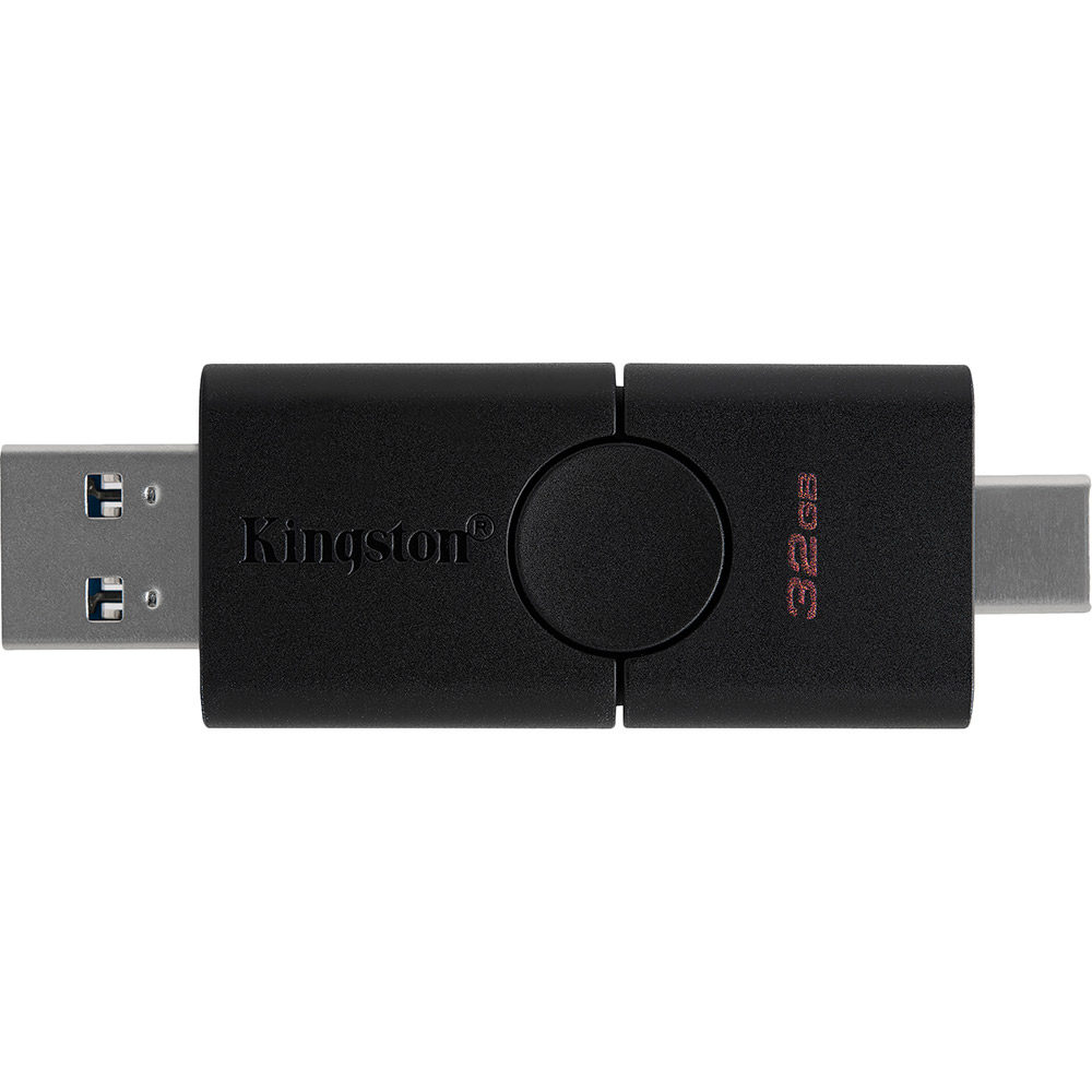 

Флеш-драйв KINGSTON DT Duo 32GB Black (DTDE/32GB), 32GB USB 3.2+Type-C DT Duo