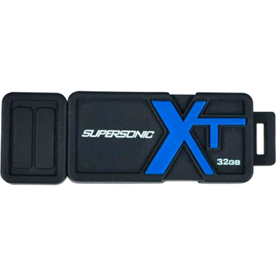 

Флеш-драйв Patriot 32 Gb SuperSonic Boost XT Black-Blue (PEF32GSBUSB), 32 Gb XT SUPERSONIC BOOST (PEF32GSBUSB) Black