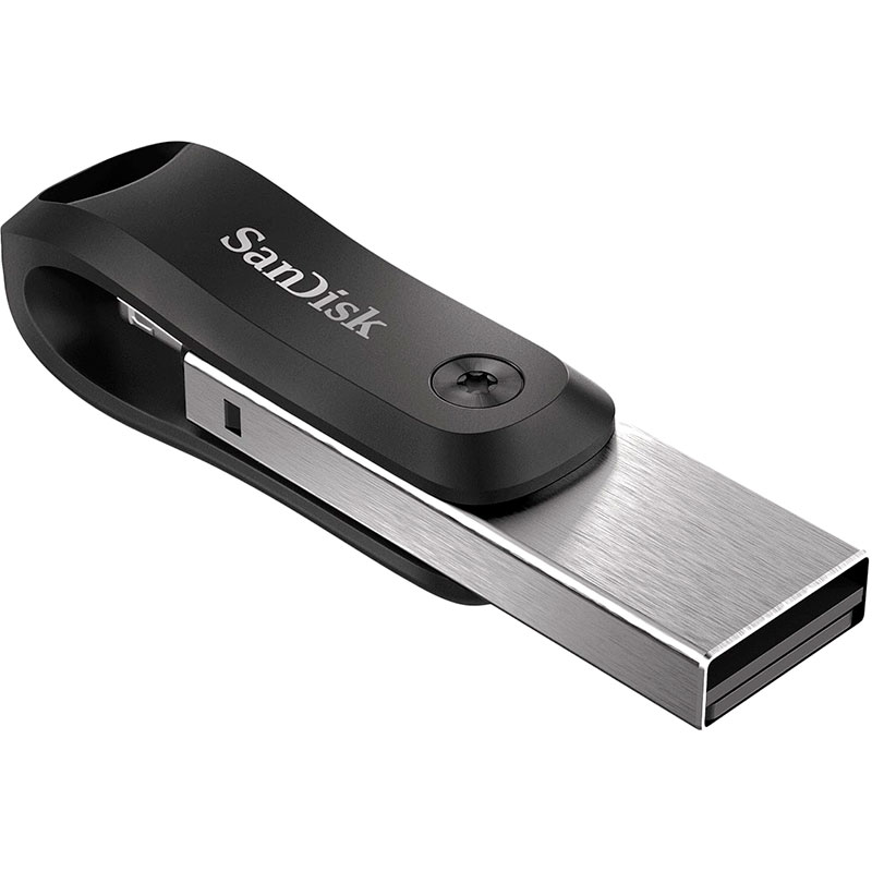 Флеш-драйв SANDISK iXpand Flash Drive Go 64GB (SDIX60N-064G-GN6NN) Конструкція поворотна