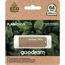 Флеш-драйв GOODRAM 64GB USB 3.0 Eco Friendly Retail (UME3-0640EFR11)