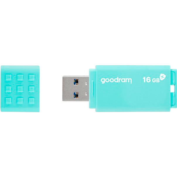 Флеш-драйв Goodram UME3 Care 16GB USB 3.0 Green (UME3-0160CRR11) Матеріал корпуса пластик