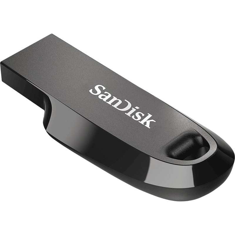 Флеш-драйв SANDISK 32GB USB 3.2 Ultra Curve Black (SDCZ550-032G-G46) Материал корпуса пластик