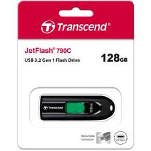Флеш-драйв TRANSCEND 128GB USB 3.2 Type-C JetFlash 790C Чорний (TS128GJF790C)