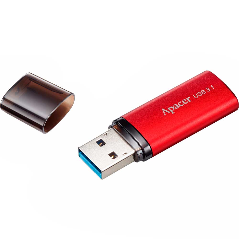 Флеш-драйв APACER AH25B 256GB USB 3.2 Red (AP256GAH25BR-1) Материал корпуса металл