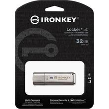 Флеш-драйв KINGSTON IronKey Locker+ 50 32GB (IKLP50/32GB)