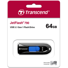 Флеш-драйв TRANSCEND JetFlash 790 64GB USB 3.1 Black (TS64GJF790K)