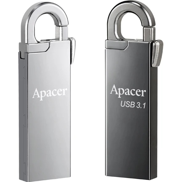 Флеш-драйв APACER AH15A 32GB USB 3.2 Ashy (AP32GAH15AA-1) Конструкция монолит