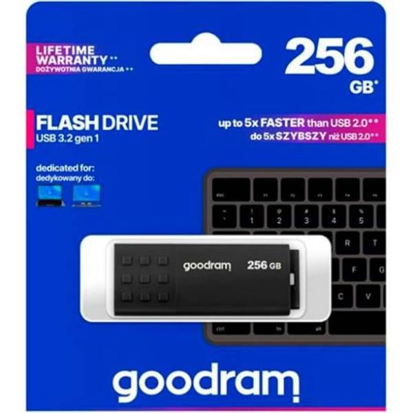 Флеш-драйв GOODRAM UME3 60R/20W 256 Гб Black (UME3-2560K0R11) Конструкція знімний ковпачок