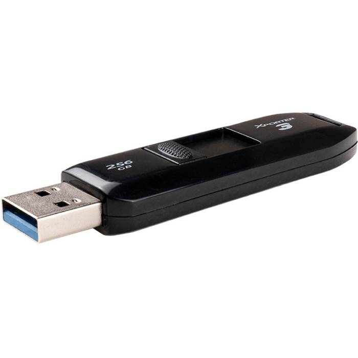 Флеш-драйв Patriot Xporter 3 USB 3.2 Gen 1 Black 256GB (PSF256GX3B3U) Конструкція висувна