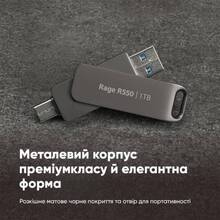 Флеш-драйв Patriot Rage R550 Type-C / USB 3.2 Gen 1 64GB Black (PE64GR550DSAD)