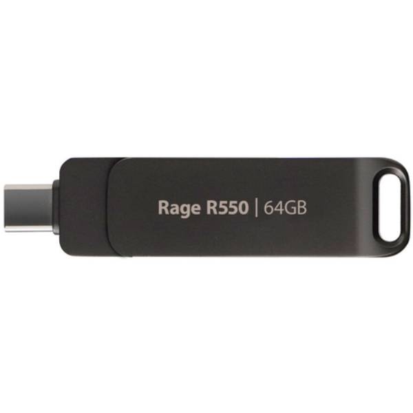 Флеш-драйв Patriot Rage R550 Type-C / USB 3.2 Gen 1 64GB Black (PE64GR550DSAD)