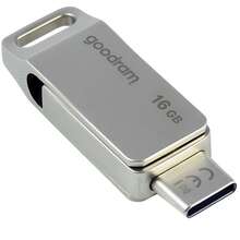 Флеш-драйв GOODRAM 16GB SILVER Gen 1 Type A+Type C (ODA3-0160S0R11)