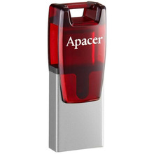 Флеш-драйв APACER AH180 128GB Red (AP128GAH180R-1)