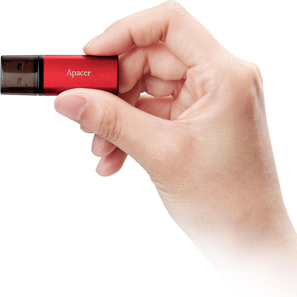 Флеш-драйв APACER AH25B 32GB USB 3.2 Red (AP32GAH25BR-1) Материал корпуса пластик