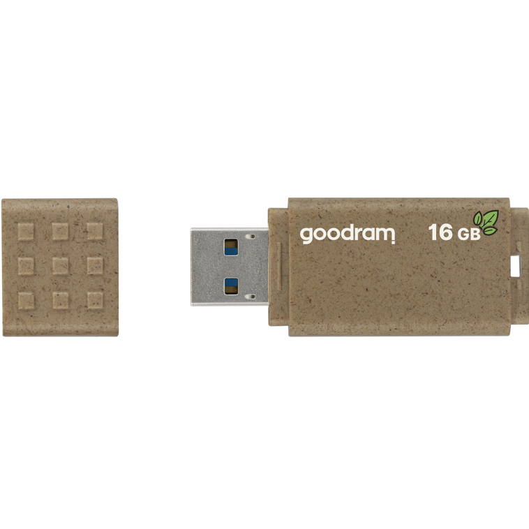 Флеш-драйв GOODRAM 16GB USB 3.2 UME3 ECO FRIENDLY (UME3-0160EFR116) Конструкция съемный колпачок