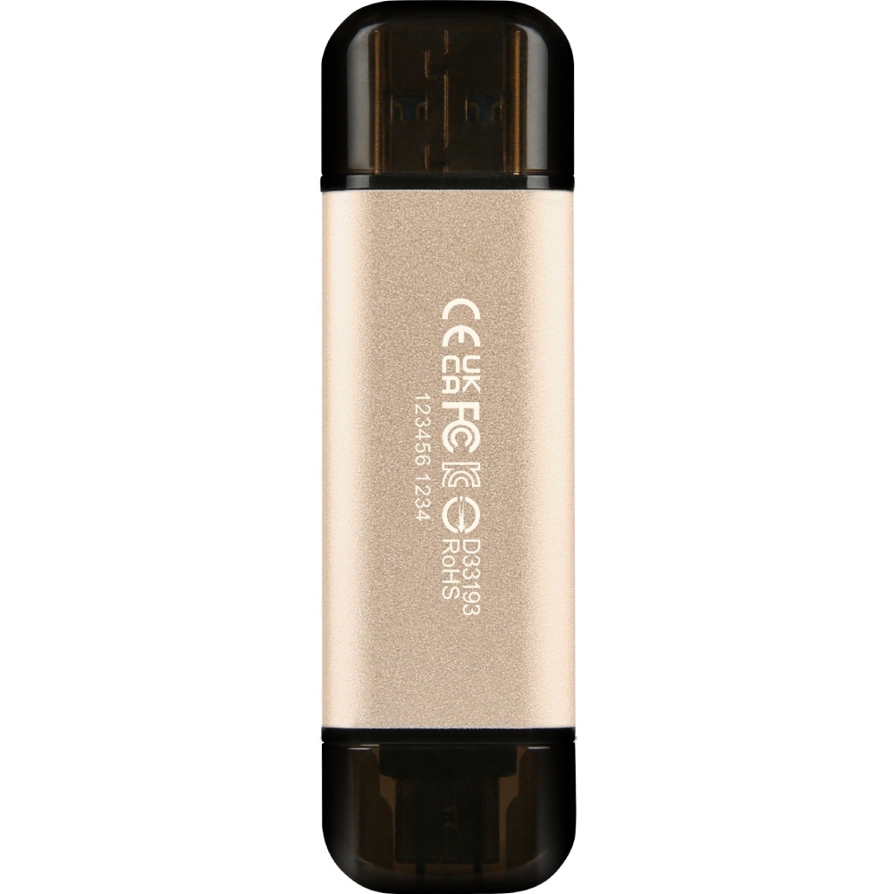 Фото Флеш-драйв TRANSCEND 128GB USB 3.2/Type-C JetFlash 930 Gold-Black (TS128GJF930C)