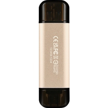 Флеш-драйв TRANSCEND 128GB USB 3.2/Type-C JetFlash 930 Gold-Black (TS128GJF930C)