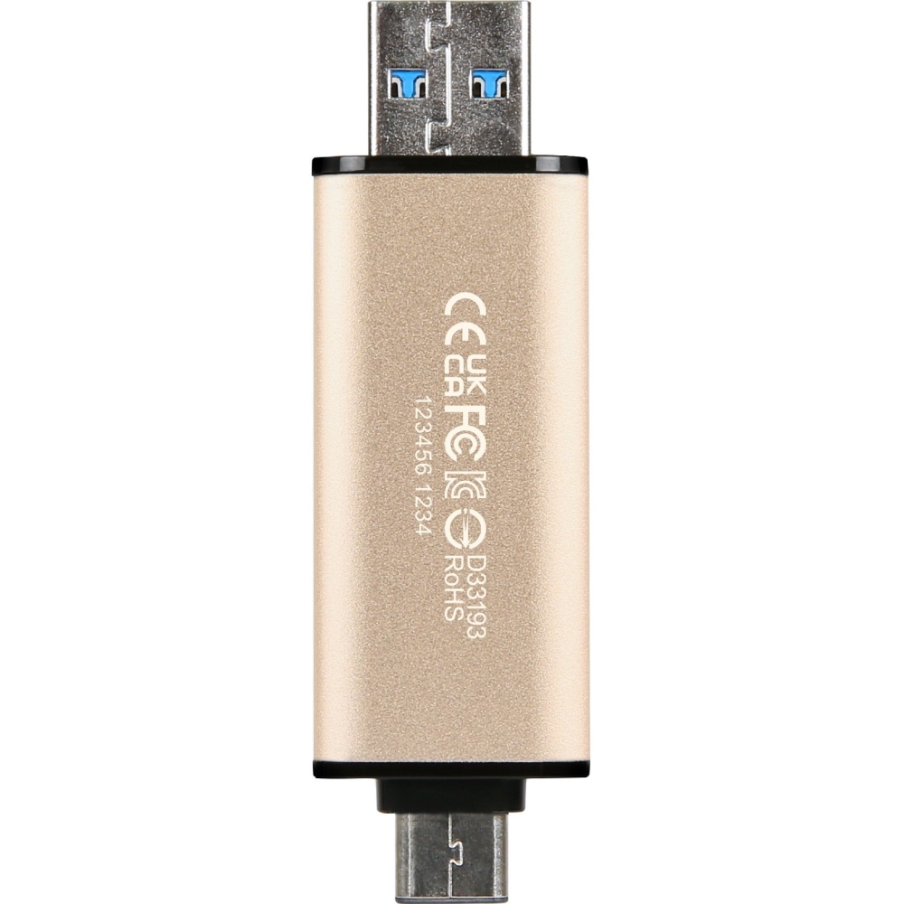 Заказать Флеш-драйв TRANSCEND 128GB USB 3.2/Type-C JetFlash 930 Gold-Black (TS128GJF930C)