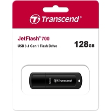 Флеш-драйв TRANSCEND JetFlash 700 128GB USB 3.1 Black (TS128GJF700)