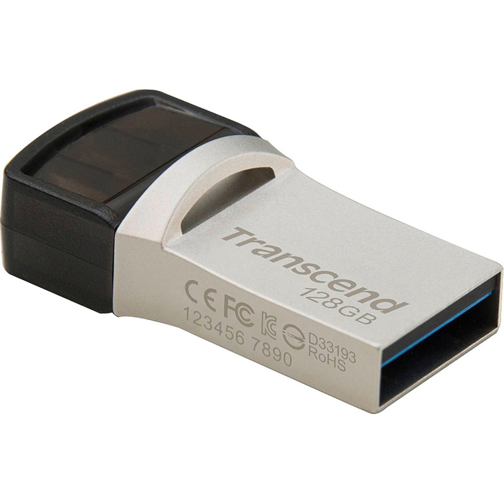 Флеш-драйв TRANSCEND JetFlash 890 128GB Type-C USB 3.1/3.0 Silver (TS128GJF890S) Матеріал корпуса метал