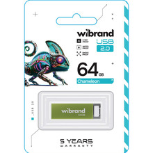 Флеш-драйв WIBRAND 64GB Chameleon Green (WI2.0/CH64U6LG)