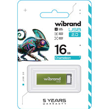 Флеш-драйв WIBRAND 16GB Chameleon Green (WI2.0/CH16U6LG)