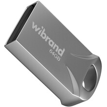 Флеш-драйв WIBRAND 64GB Hawk Silver (WI2.0/HA64M1S)