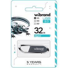 Флеш-драйв WIBRAND 32GB Aligator Grey (WI2.0/AL32U7G)