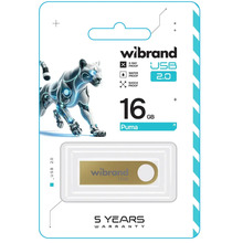 Флеш-драйв WIBRAND Puma 16GB 2.0 Gold (WI2.0/PU16U1G)