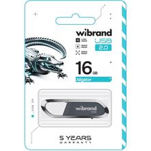 Флеш-драйв WIBRAND 16GB Aligator Grey (WI2.0/AL16U7G)